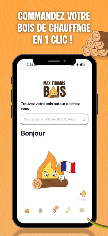 Application bois de chauffage