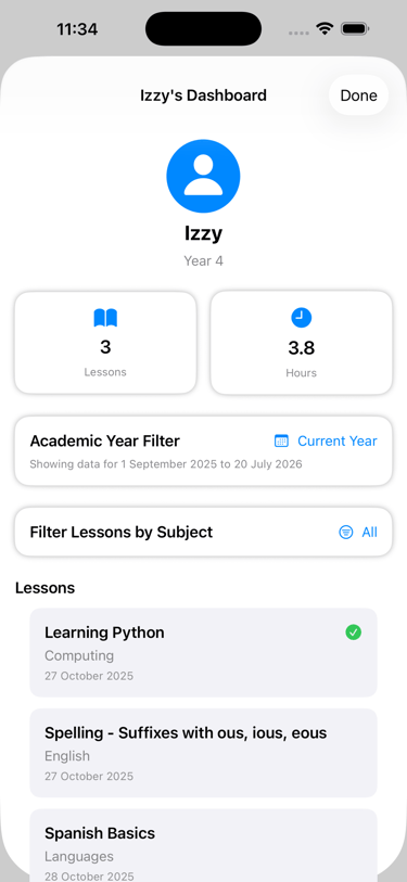 Child Progress Dashboard