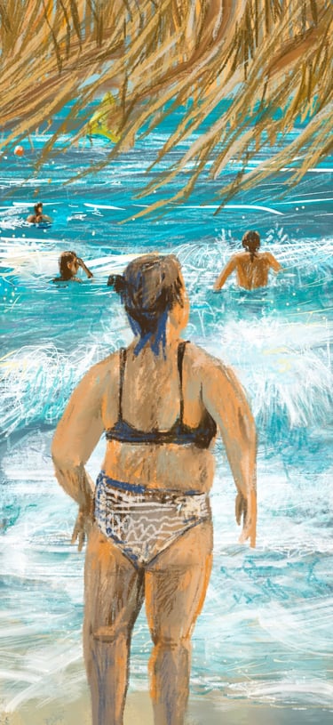 Digital postcard - beach in Agostoli