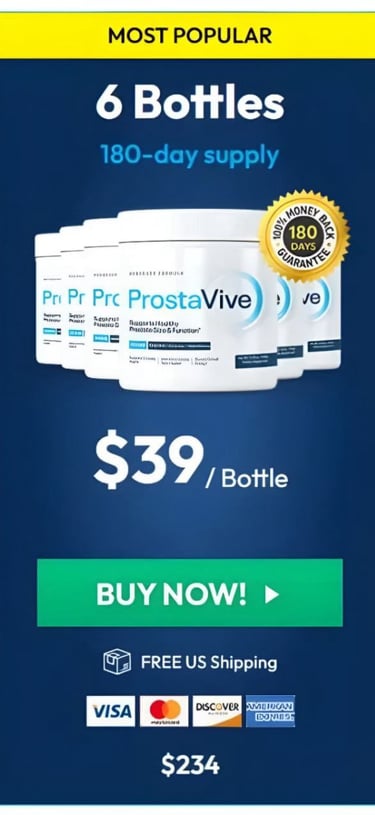 ProstaVive six bottles offier price