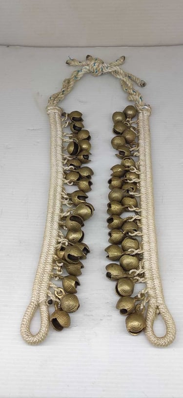 "Handcrafted tribal anklet–ethnic foot jewelry for dance and culture-for overseas markets"