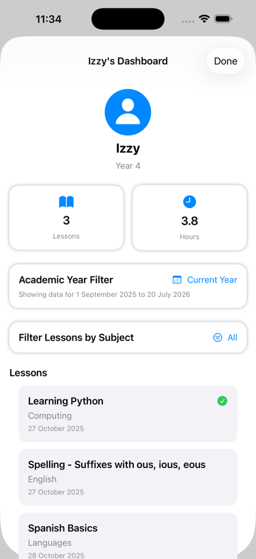 Child Progress Dashboard