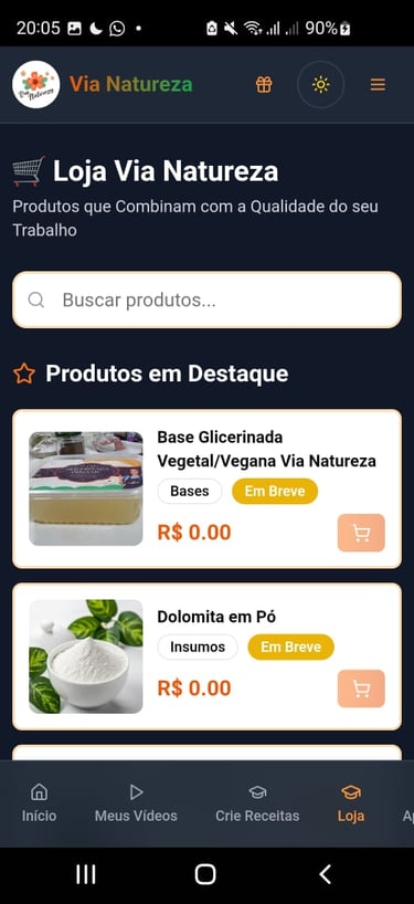 Print da Tela do App Vianaturezaplay