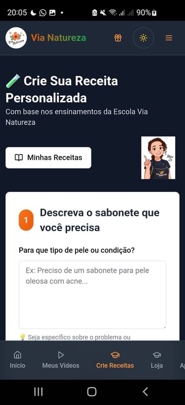 Print da Tela do App Vianaturezaplay