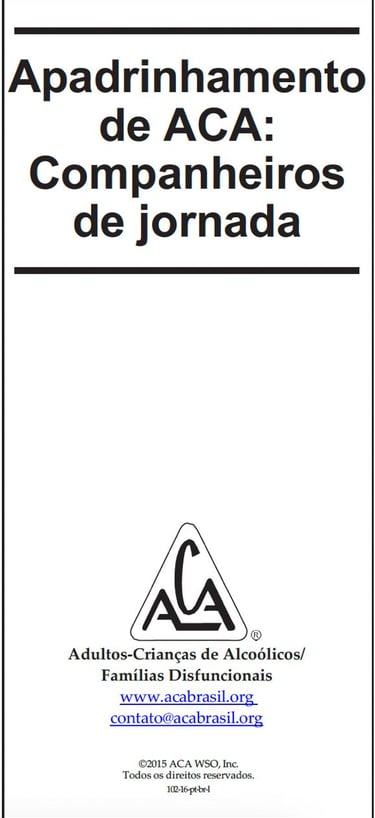 apadrinhamento de ACA: companheiros de jornada