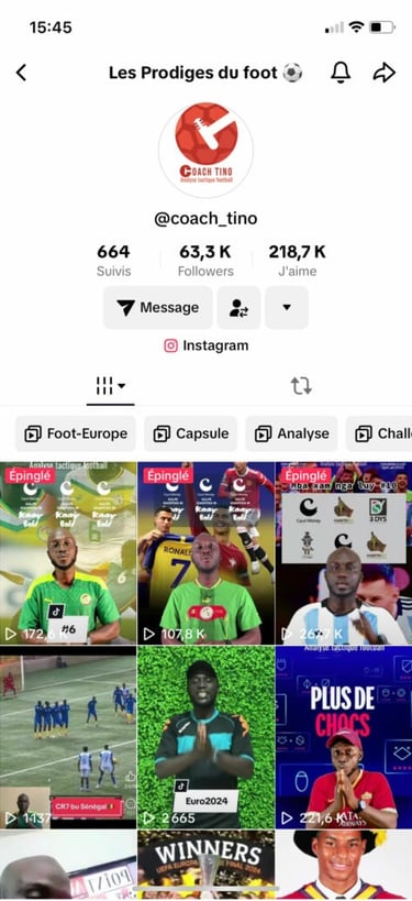 Coach Tino - Profil Tiktok