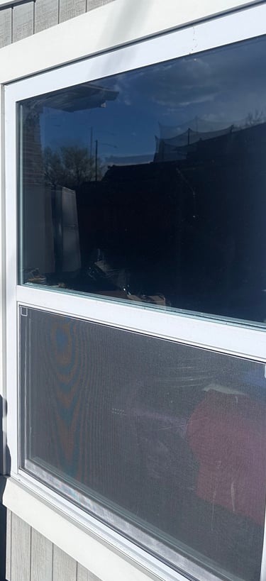 Example of 303 Customs' tinted windows on a Denver home.