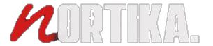 Nortika brand logo with a red script N followed by bold grey block letters.