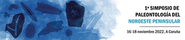 Banner of 1º Simposio de Paleontología del noroeste peninsular. B. Moncunill Solé CC BY-NC-ND 4.0