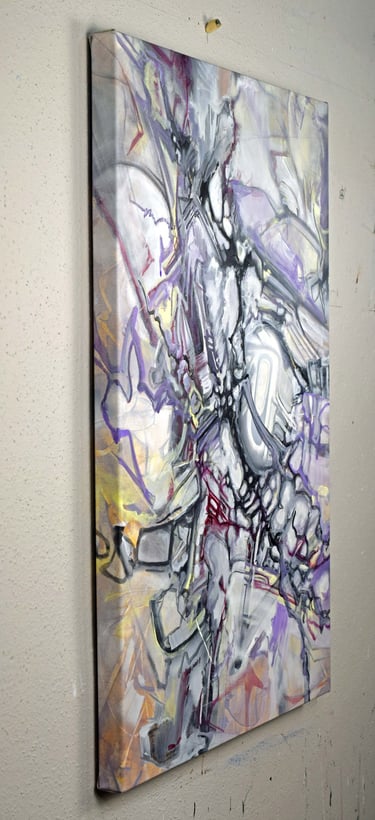 Abstract painting, "Higher Possibility" by Eric Stiles.