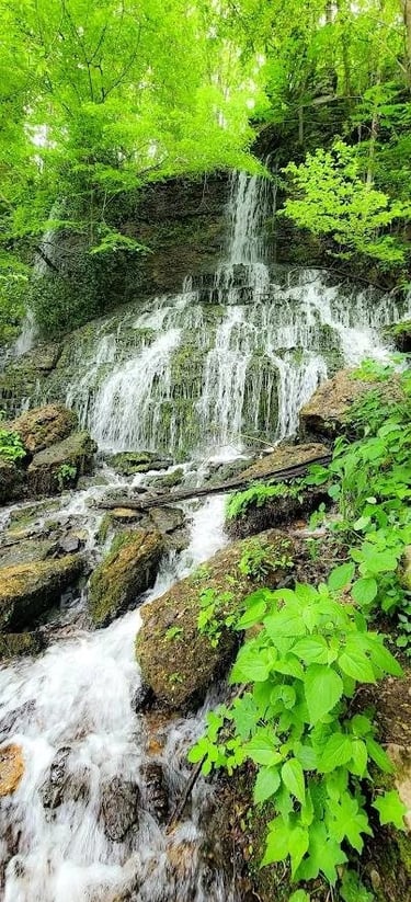 Rock Island Park, TN - Blue Hole Trail and magical waterfall