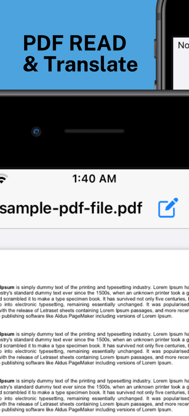 PDF Read & translate