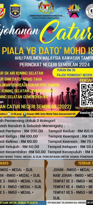 Catur Malaysia Kejohanan Catur Piala YB Dato’ Mohd Isam Ahli Parlimen Malaysia Kawasan Tampin Pering