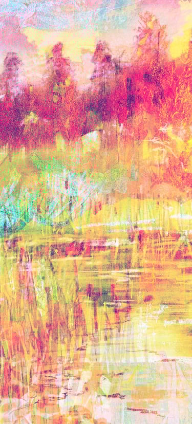 Looking for a fountain in Dumfries House - digital collage