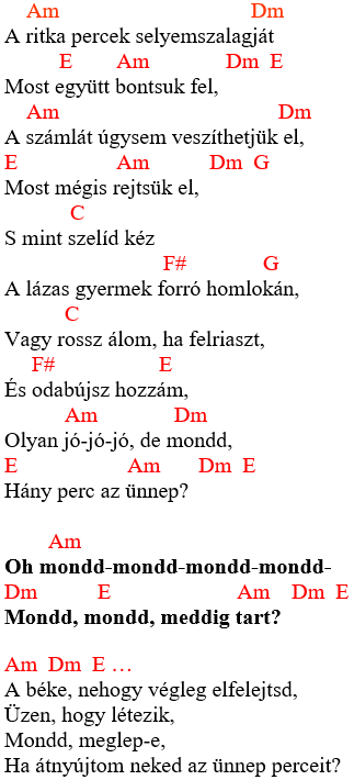Zorán akkordok 1