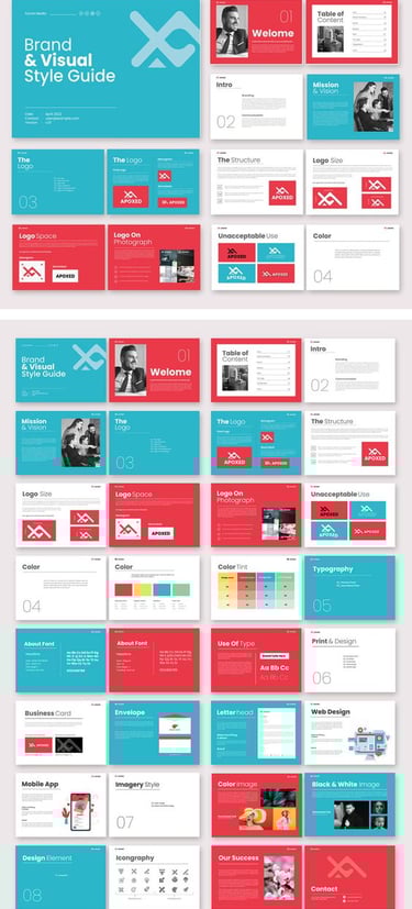 a large collection of logos and brand template