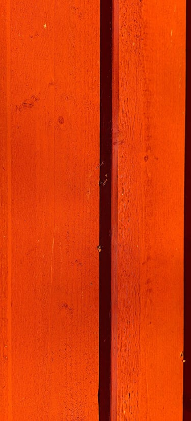 Traditional linseed oil paint on exterior wood siding