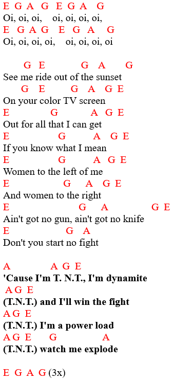 TNT guitar tab with chords and lyrics 1