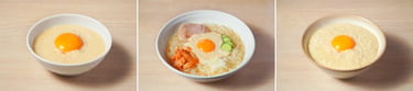 月見とろろ、月見とろろ冷麺、月見とろろごはんの料理写真。9月限定で販売される月見とろろメニュー｜堺市のニュースならサカイタイムズ
