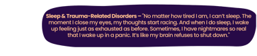 Sleep & Trauma-Related Disorders