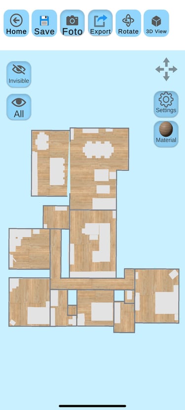 Floor Plan Scanner App to scan your rooms and floor plan easy with your mobile device.