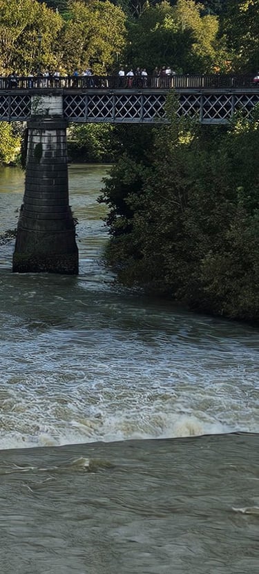 Foto tirada na Ilha Tiberina, em Roma