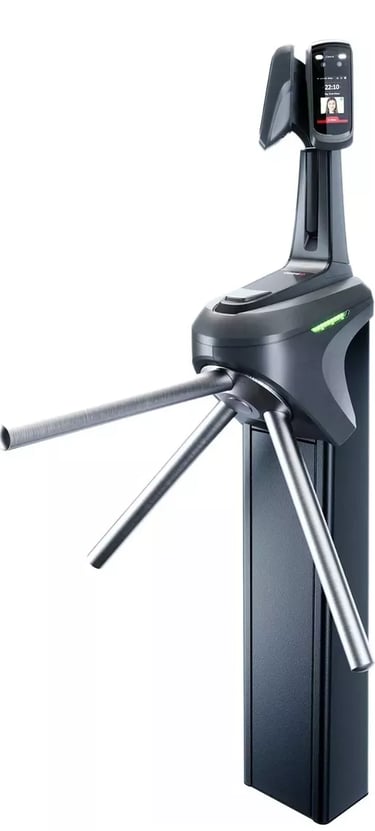 Catraca para condominios com duplo leitor facial