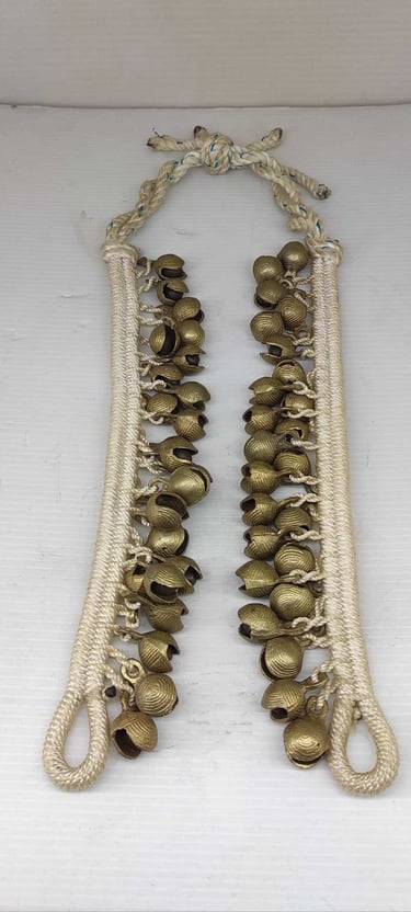 "Handcrafted tribal anklet–ethnic foot jewelry for dance and culture-for overseas markets"