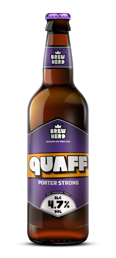 Brewnerd porter beer bottle