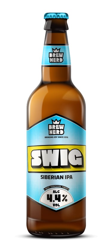 Brewnerd IPA beer bottle