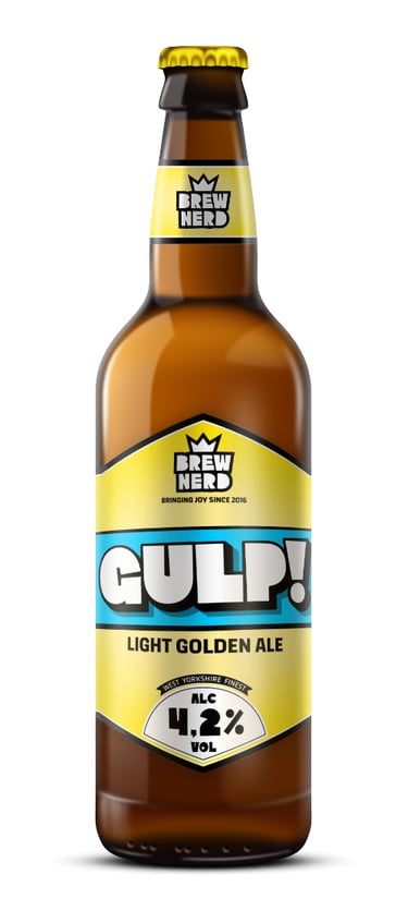 Brewnerd golden ale beer bottle