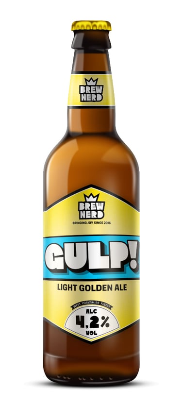 Brewnerd golden ale beer bottle