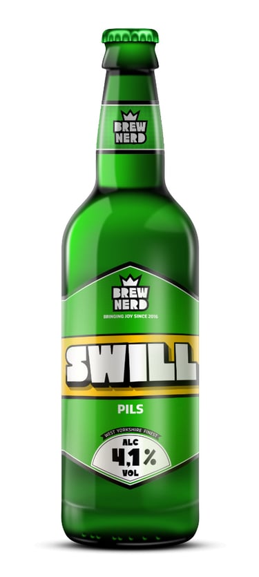 Brewnerd pils beer bottle