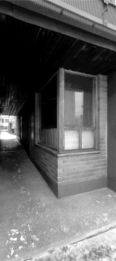 Galleriatila, sellaisena kuin sen löysin.