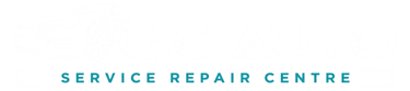 G.C Auto Service Repair Centre logo featuring a white car outline on a black background.