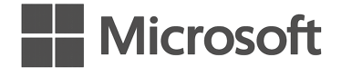 Microsoft corporate logo in grayscale