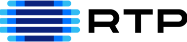 the logo of RTP "Rádio e Televisão Portuguesa"