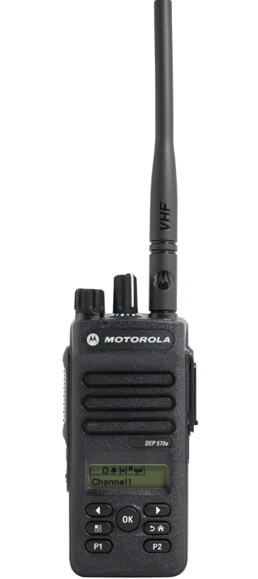 Radio Motorola DEP570 operando con MOTOTRBO