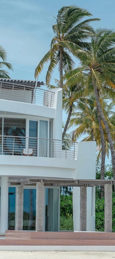 home with beach landscaping
