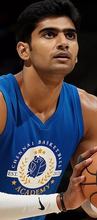 a man in a blue jersey holding a basketball ball