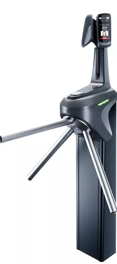 Catraca para condominios com duplo leitor facial