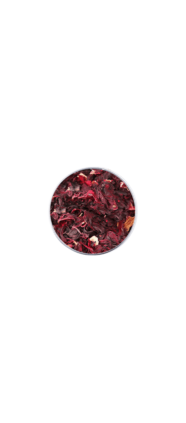 a bowl of dried hibiscus