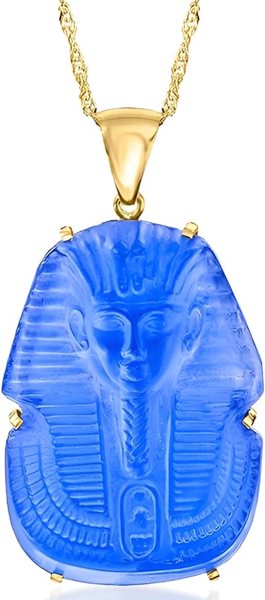 Egyptian Revival Necklace Venetian Glass 