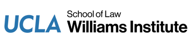 The Williams Institute Logo: Black and White writing saying "School of Law, Williams Institute"
