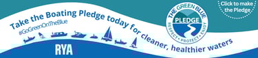 Royal Yachting Association GREEN BLUE PLEDGE Badge