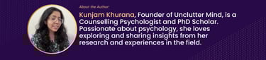 About the author : Kunjam Khurana
