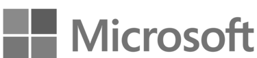 microsoft logo in grey