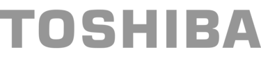toshiba logo in grey