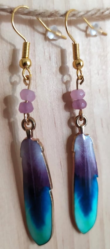 Bijoux Les Couleurs de Lo Collection plumes