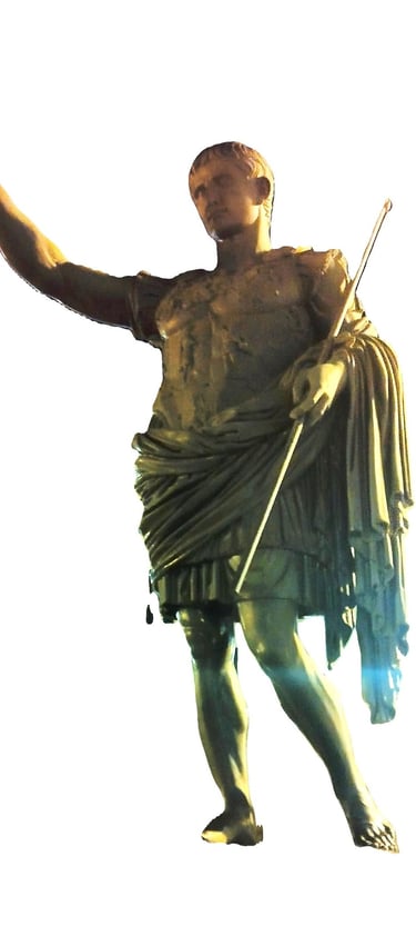 CESAR AUGUSTO ESTATUA EN ZARAGOZA